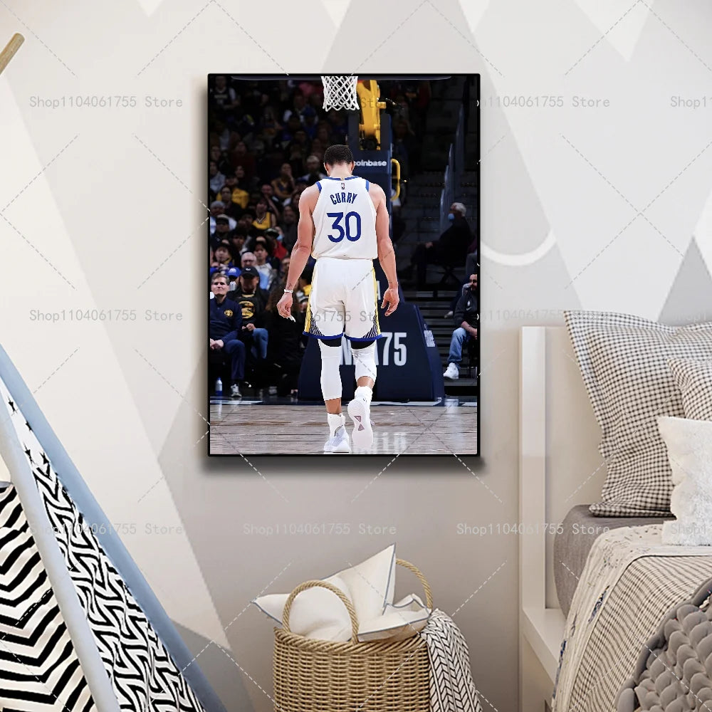 Basketball Superstar Wall Poster – Self-Adhesive Waterproof Sticker Wall Art Poster Axl