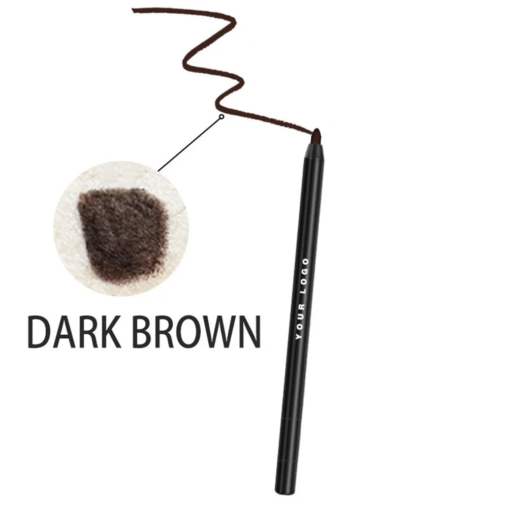 Waterproof Gel Eyeliner Pencil with Sharpener – Vegan & Long Lasting Gel Eyeliner Pencil Axl Black Pencil 03 100pcs with logo