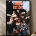 Santos Bravos Band HD PVC Self-Stick Wall Art Poster Wall Art Poster Axl White05 60X90cmNoframe