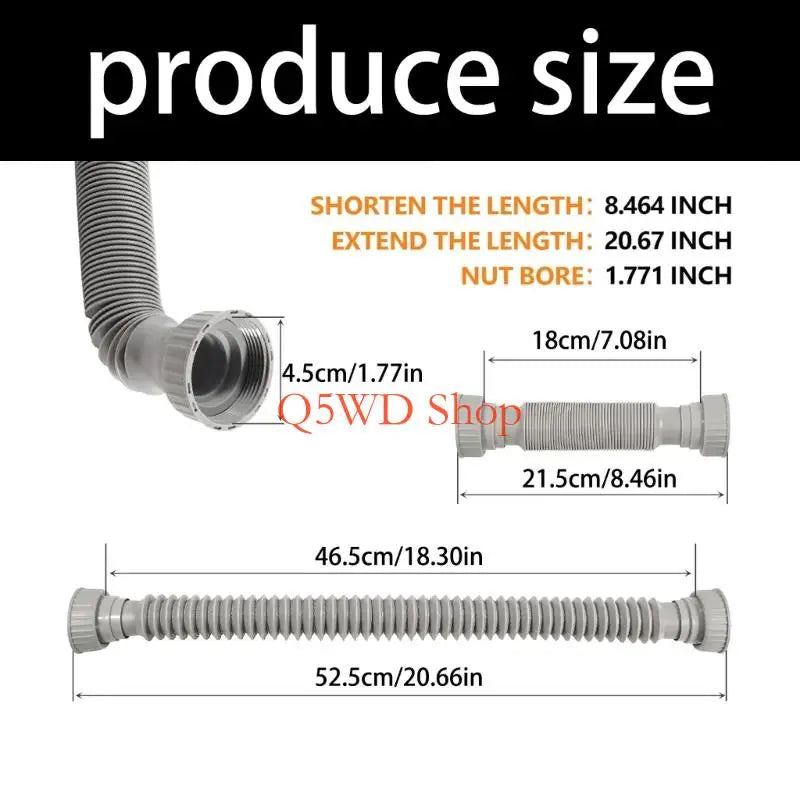Flexible P-Trap Drain Pipe Set – Adjustable Under Sink Plumbing 2pk P-Trap Drain Pipe Axl
