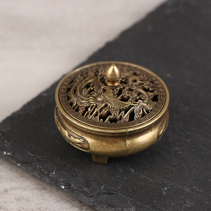 Antique Copper Alloy Incense Burner – Home & Office Decor Incense Burner Axl