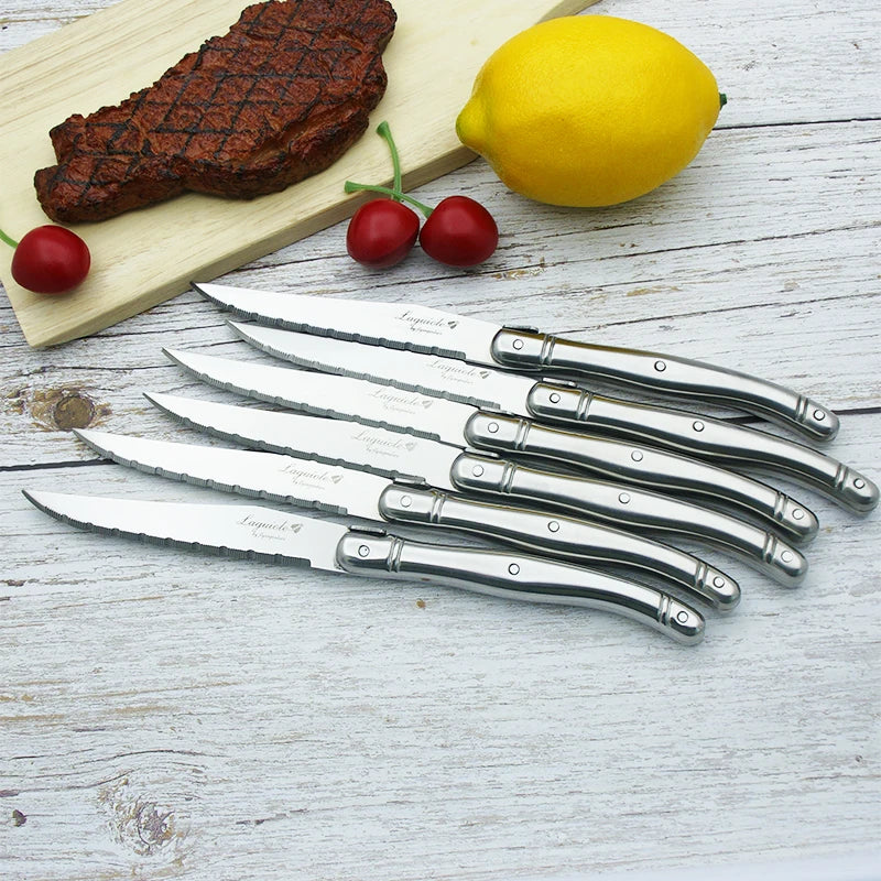 Laguiole-Style Stainless Steel Steak Forks Set – 2–10 Pcs Steak Fork Set Axl