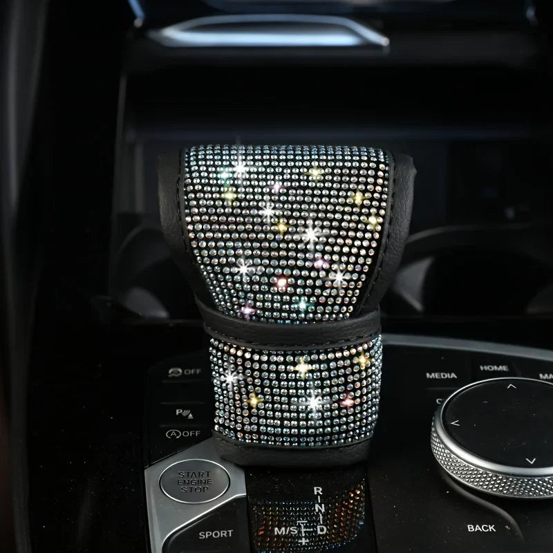 Bling Rhinestone Car Gear Shift Cover – Universal Fit Gear Shift Cover Axl