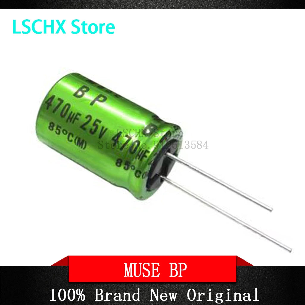 Nichicon MUSE BP ES HiFi Audio Capacitors 10pcs | Non-Polar HiFi Audio Capacitor Axl