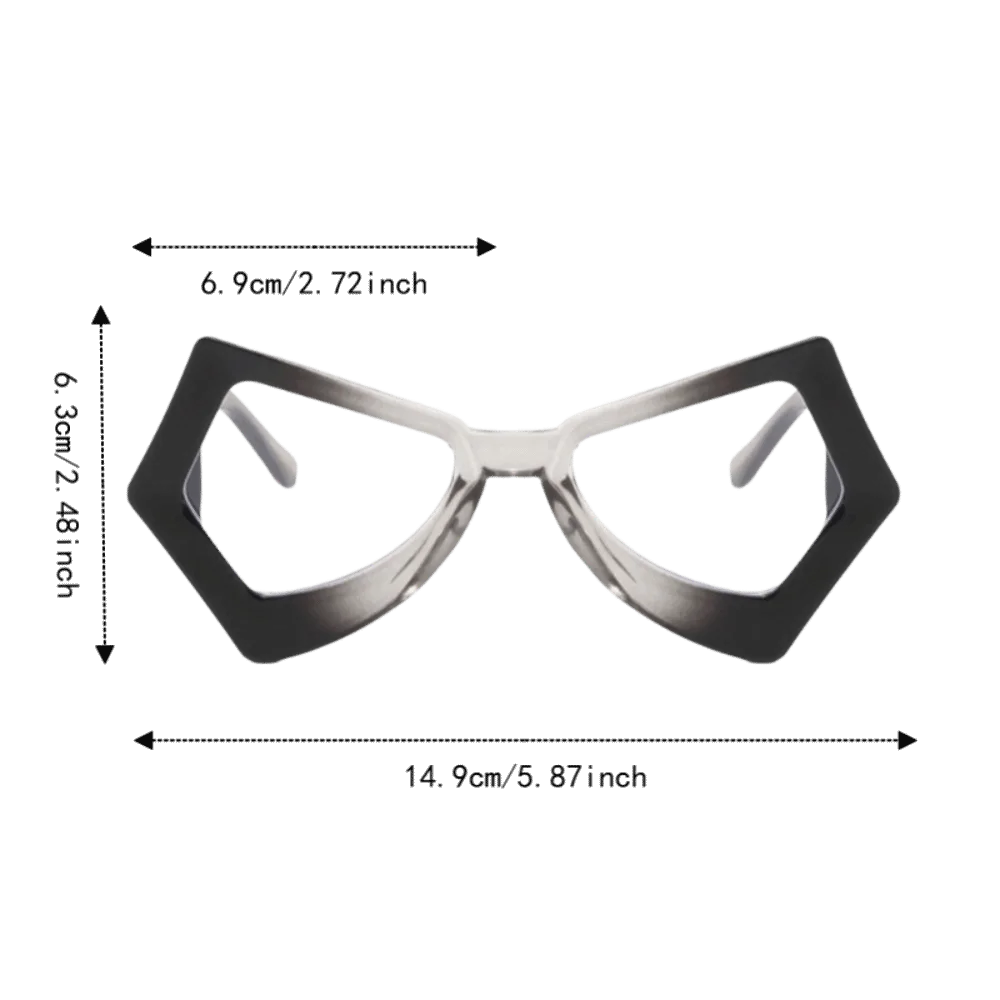 Cat Eye Anti Blue Light Glasses – Gradient Two-Tone Frame Fashion Eyeglasses Axl