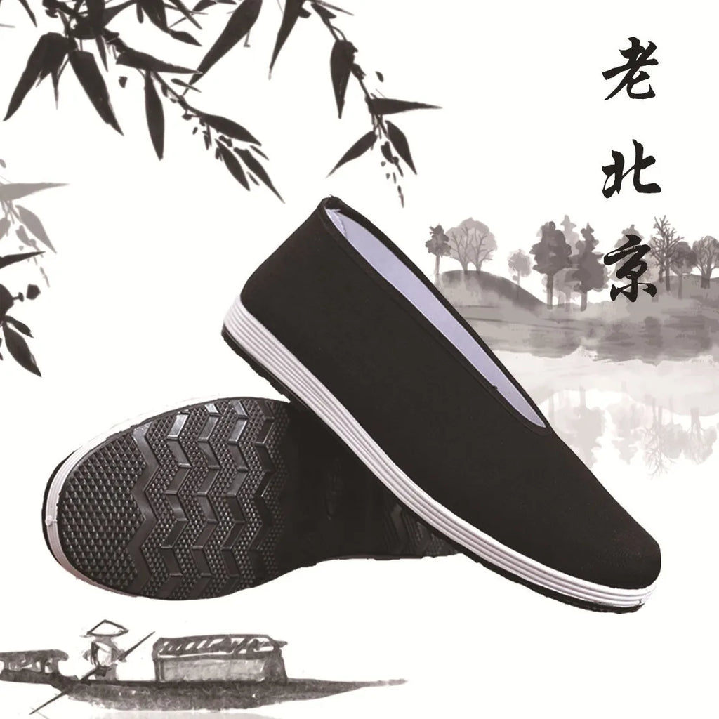 Kung Fu Tai Chi Cotton Shoes – Breathable Martial Arts Slip-On Martial Arts Shoes Axl