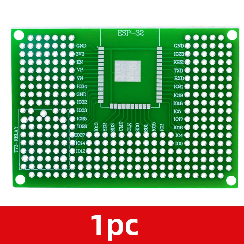 50x70mm Double-Sided Protoshield Breadboard for ESP8266 & ESP32 Protoshield Breadboard Axl 1PC