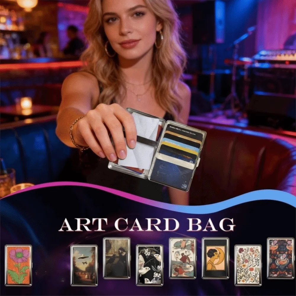 Metal Card Holder – Slim Wallet for Cards, ID & Cash Metal Card Holder Axl