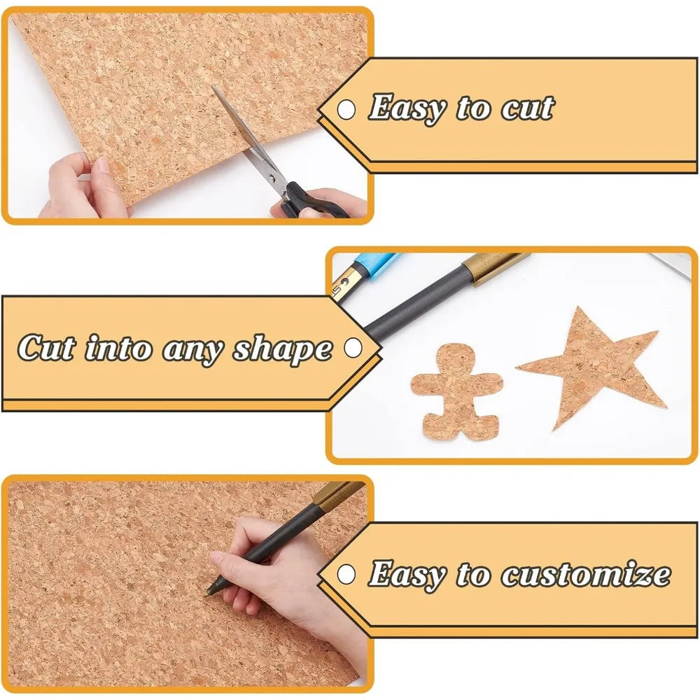 Natural Cork Fabric Sheets 2-Roll – PU Cork Leather for DIY Crafts Cork Craft Fabric Axl