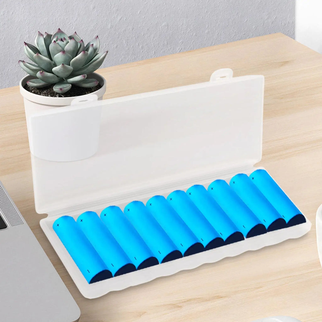 10-Cell 18650 Battery Organizer Storage Box | Protective Case Battery Storage Box Axl Default Title