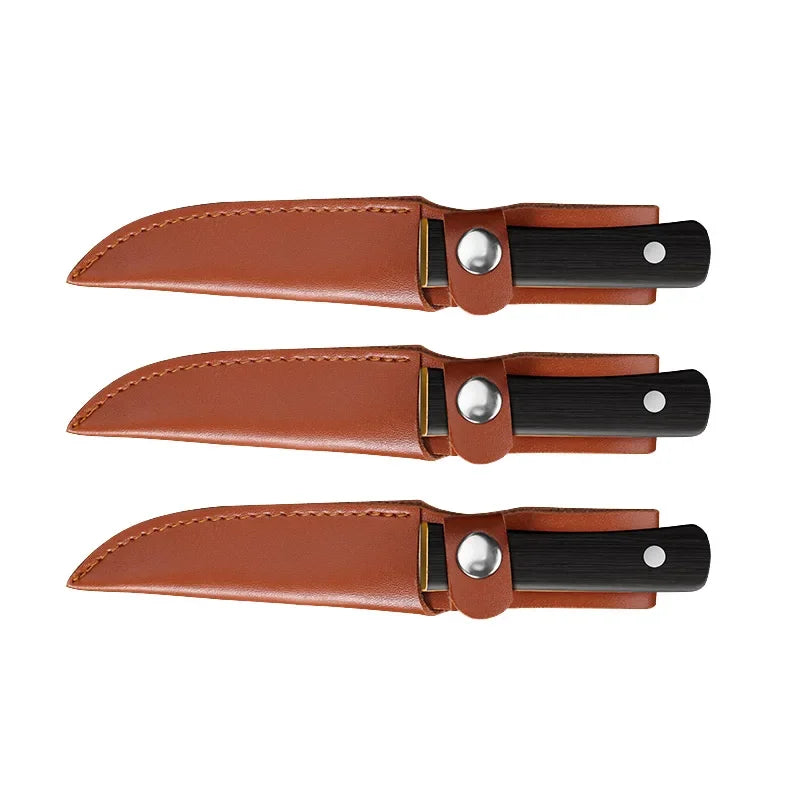 PLYS Stainless Steel Knife – Kitchen, Camping & BBQ Kitchen & Camp Knife Axl 3pcA
