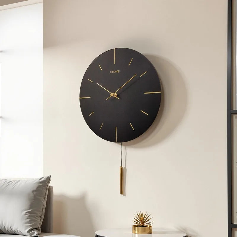 Nordic Silent Pendulum Wall Clock – Minimalist Resin Decor Pendulum Wall Clock Axl