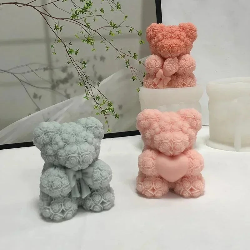 3D Bear Hug Silicone Mold – Candle, Soap, Resin & DIY Crafts Silicone Craft Mold Axl