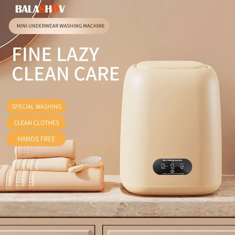 BALASHOV Portable Mini Washing Machine with Spin Dryer Portable Washing Machine Axl white US