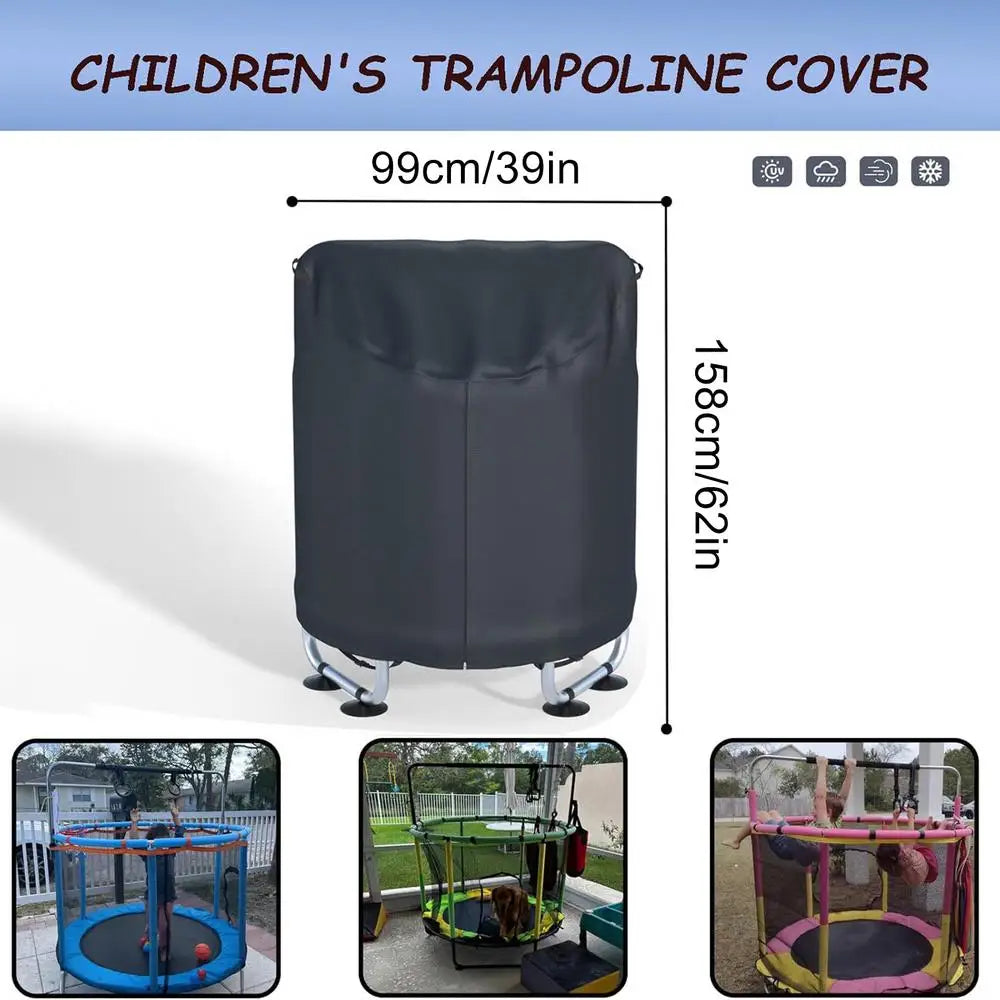 Heavy-Duty Waterproof Trampoline Winter Cover – Rain & Snow Trampoline Cover Axl 39x62in
