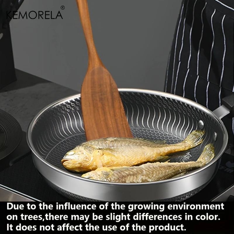 KEMORELA Acacia Wood Spatula Set – Food-Safe Kitchen Utensils Wooden Spatula Set Axl