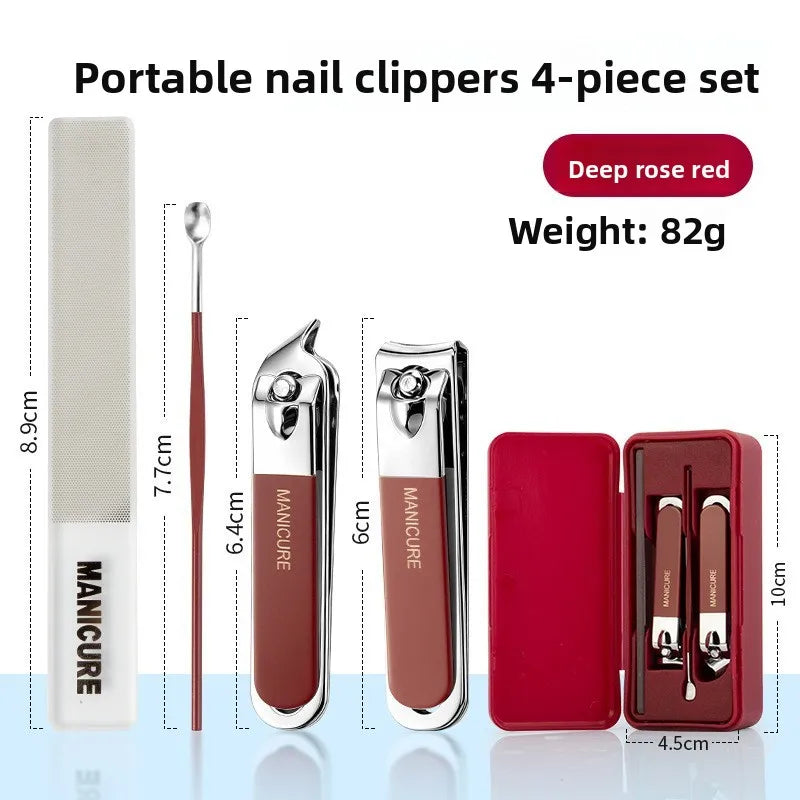 Professional Nail Clipper Set – Anti-Splash Stainless Steel Kit Nail Clipper Set Axl Small box nail clipp 3