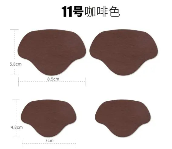 Shoe Heel Repair Patches – Self-Adhesive Microfiber 4-Pack DIY Shoe Heel Patches Axl Coffee