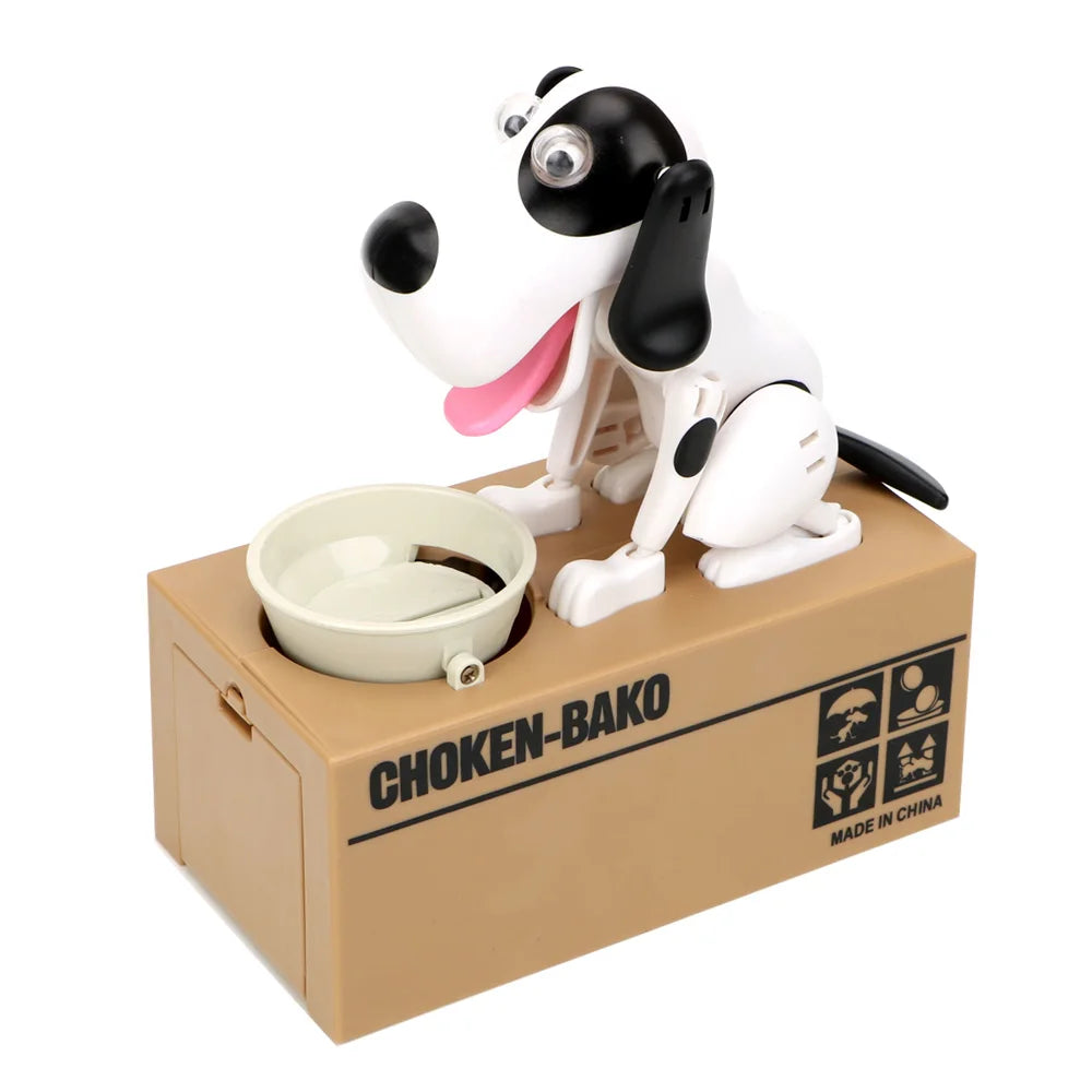 Robotic Dog Coin Bank – Animated Electronic Piggy Bank for Kids Electronic Piggy Bank Axl WHITE