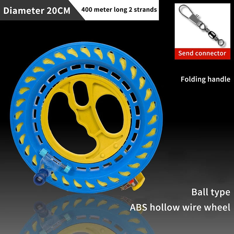 Kite Reel Winder Round Grip Handle 100–400M Flying Tool Kite Reel Winder Axl A6
