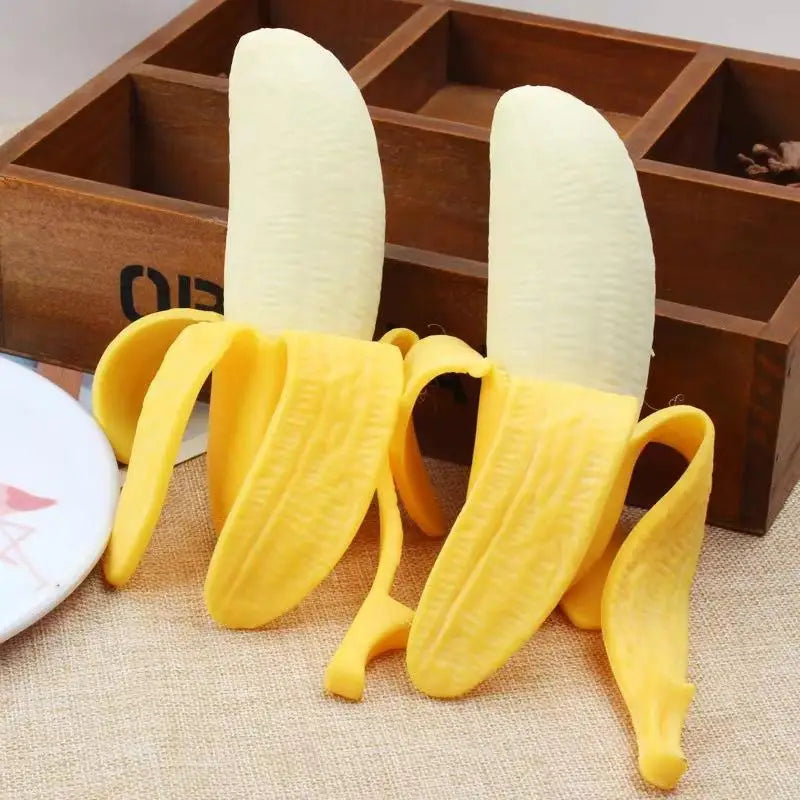 Realistic Peelable Banana Squeeze Fidget Toy – Slow Rising TPR Fidget Squeeze Toy Axl