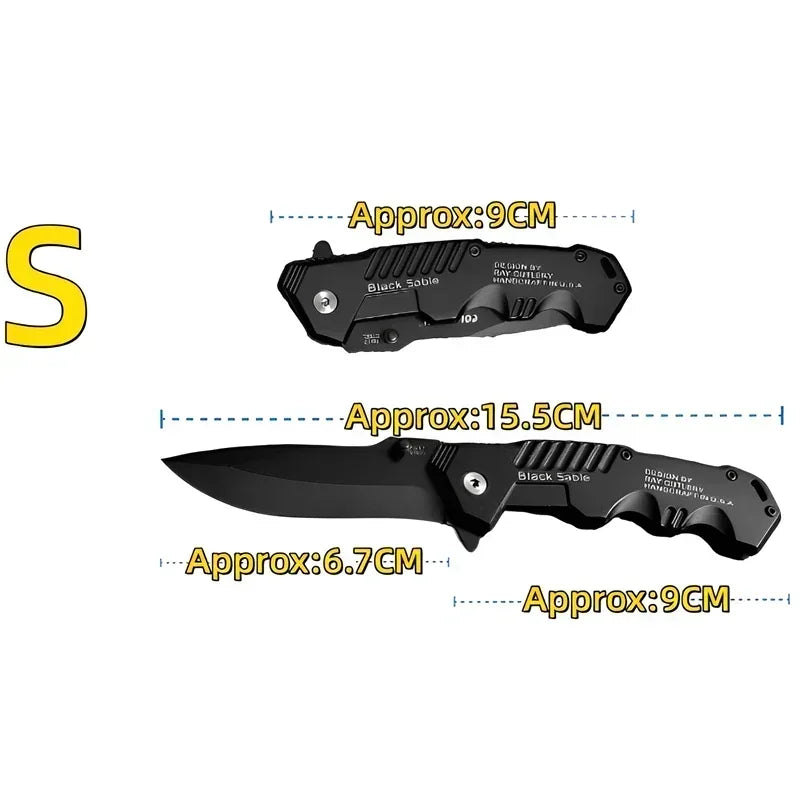 Stainless Steel Folding Pocket Knife – Camping EDC Blade Folding Pocket Knife Axl 1pcs S