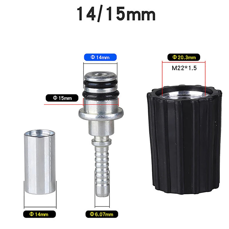 M22 Pressure Washer Hose Fitting D14/D15mm Ring Nut Connector Hose Fitting Connector Axl N3