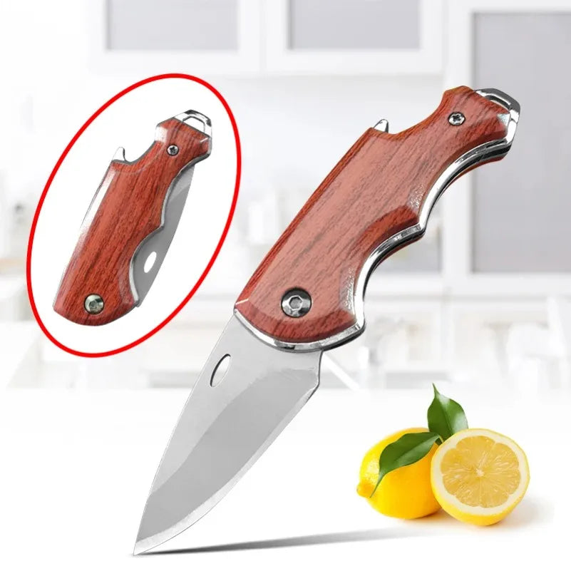 InLeung Folding Paring Knife – Stainless Steel Pocket Knife Folding Paring Knife Axl