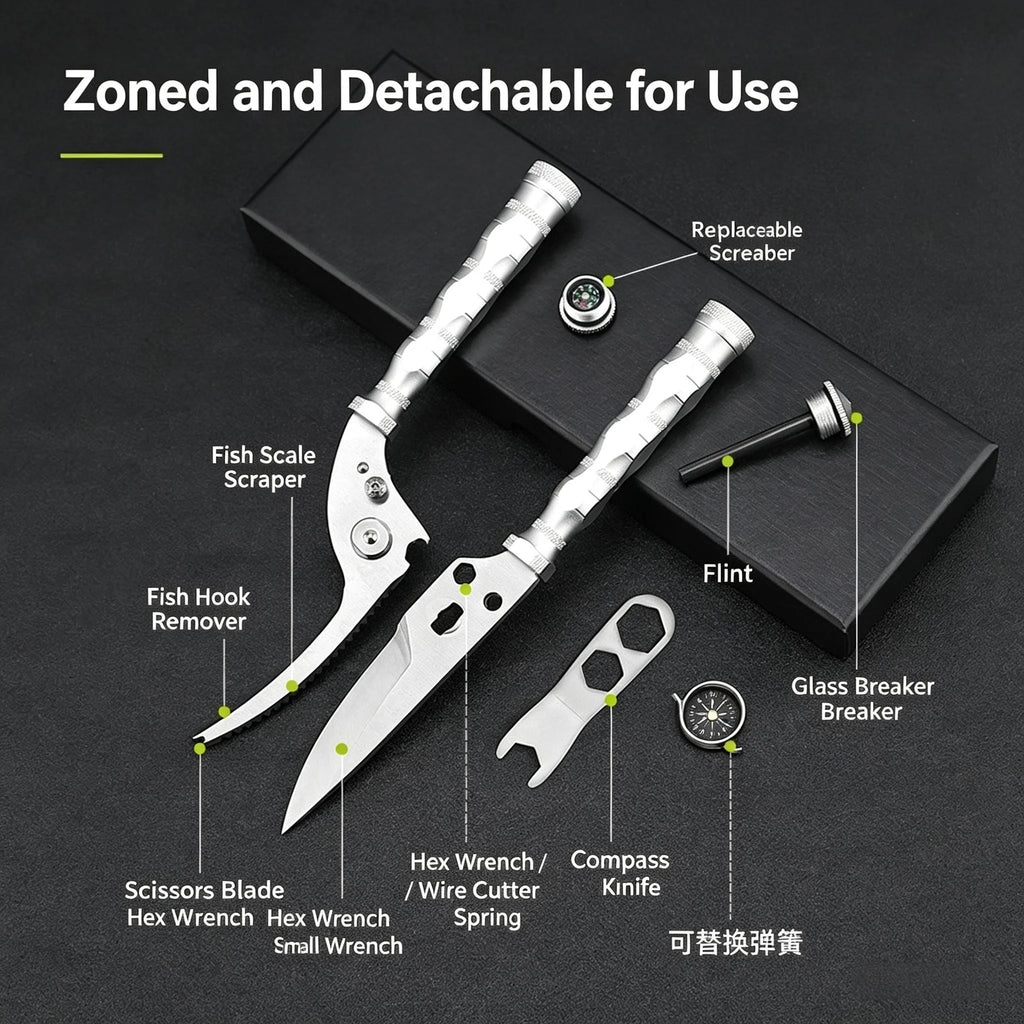 Professional Poultry Shears – Heavy-Duty Kitchen Scissors Kitchen Poultry Shears Axl