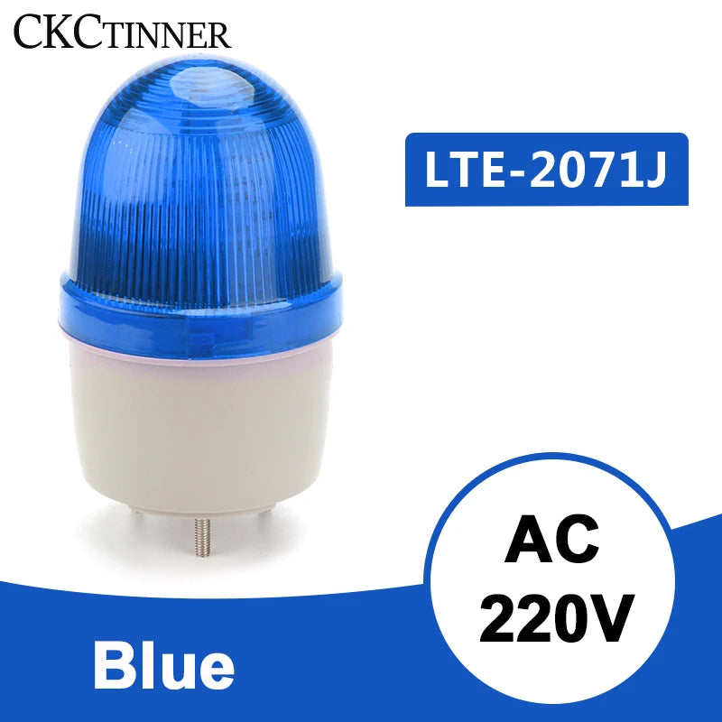 LED Strobe Warning Light 12V 24V 220V – Flashing Signal Indicator Warning Indicator Light Axl Blue 220V
