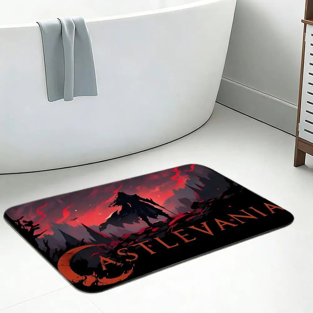 Castlevania Anime Diatomite Bath Mat – Non-Slip Quick Dry Anime Bath Mat Axl