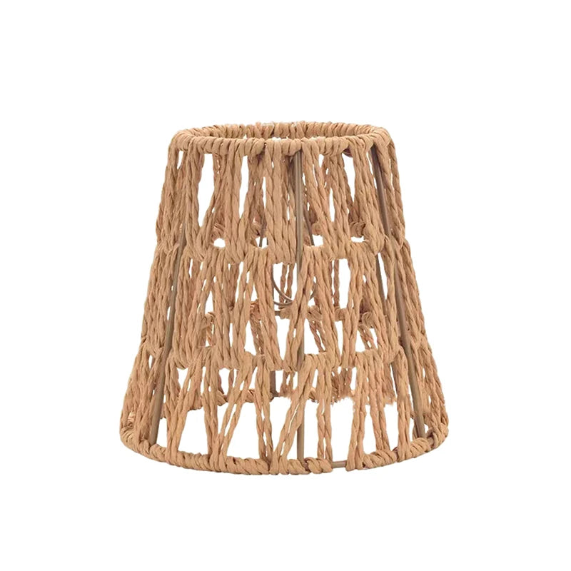 Vintage Handmade Woven Rattan Lampshade – Hanging Light Shade Hanging Lamp Shade Axl A6