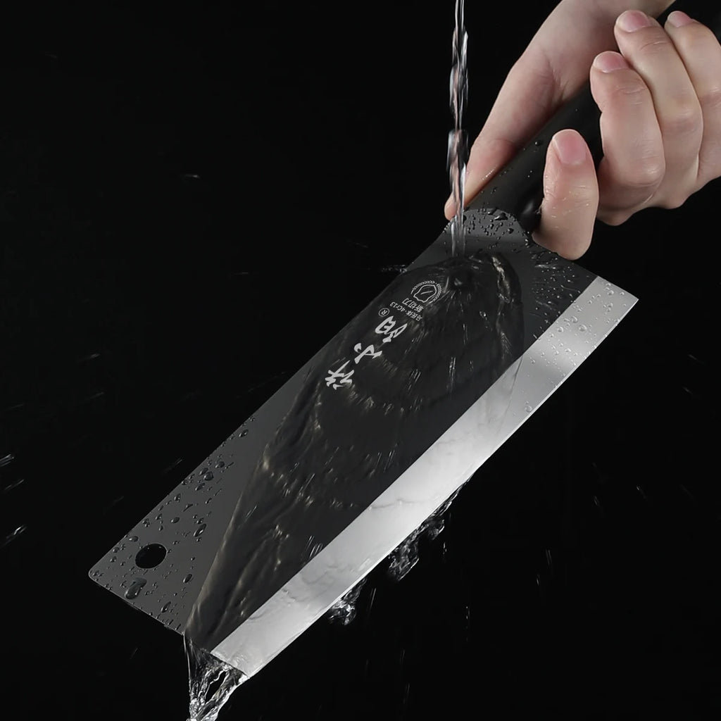 SHENJIU Black Blade All-Steel Chef Knife – Slicing Knife Kitchen Slicing Knife Axl