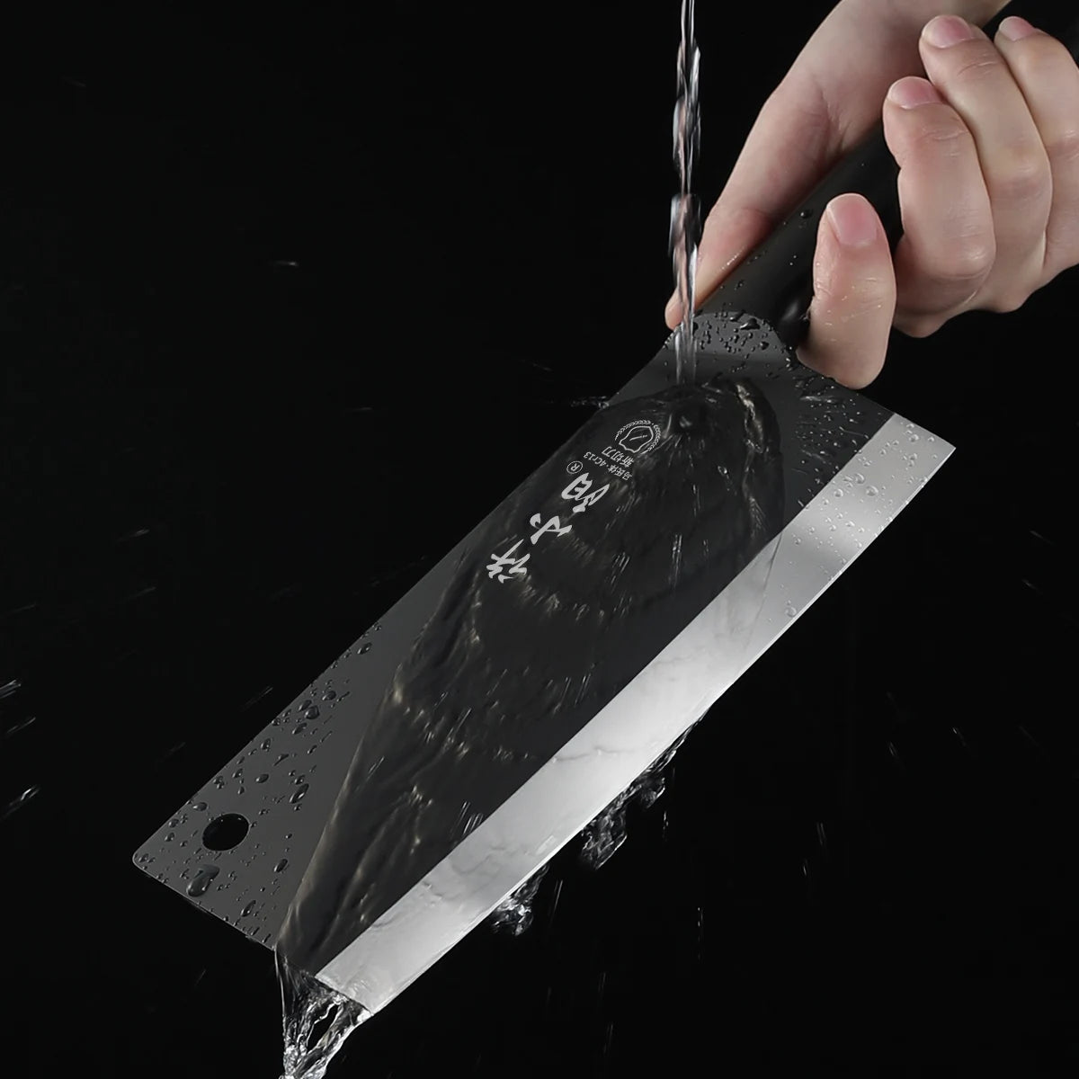 SHENJIU Black Blade All-Steel Chef Knife – Slicing Knife Kitchen Slicing Knife Axl