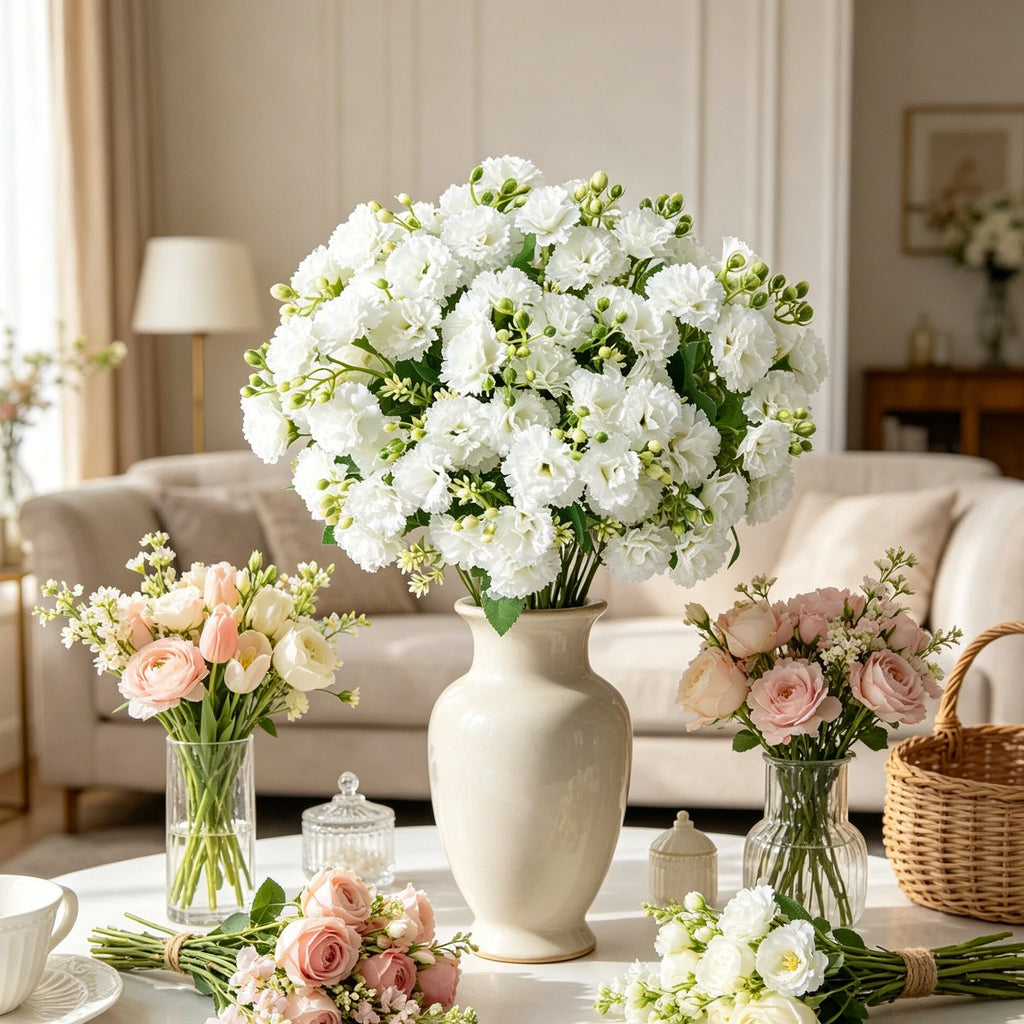 Silk Carnation Artificial Flowers – Wedding & Home Décor Artificial Silk Flowers Axl