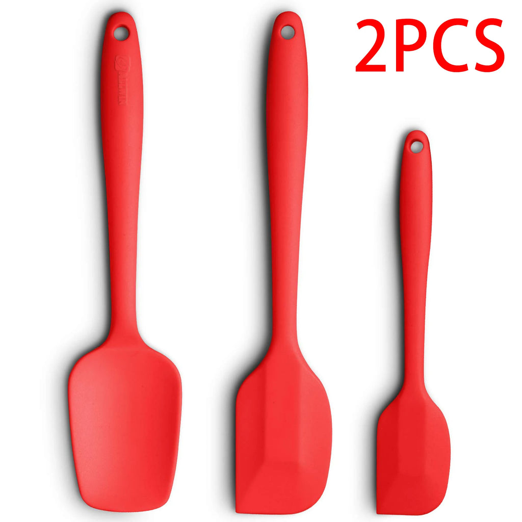 3-Piece Silicone Spatula Set – Heat-Resistant Baking Tools Silicone Spatula Set Axl 2pcs