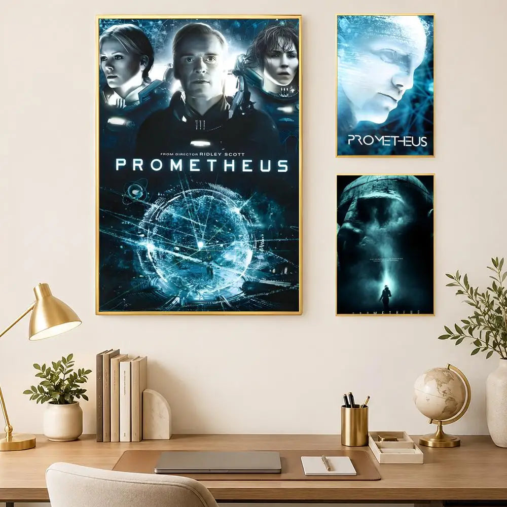 Prometheus Movie Poster Self-Stick HD PVC Waterproof Wall Art Wall Art Poster Axl