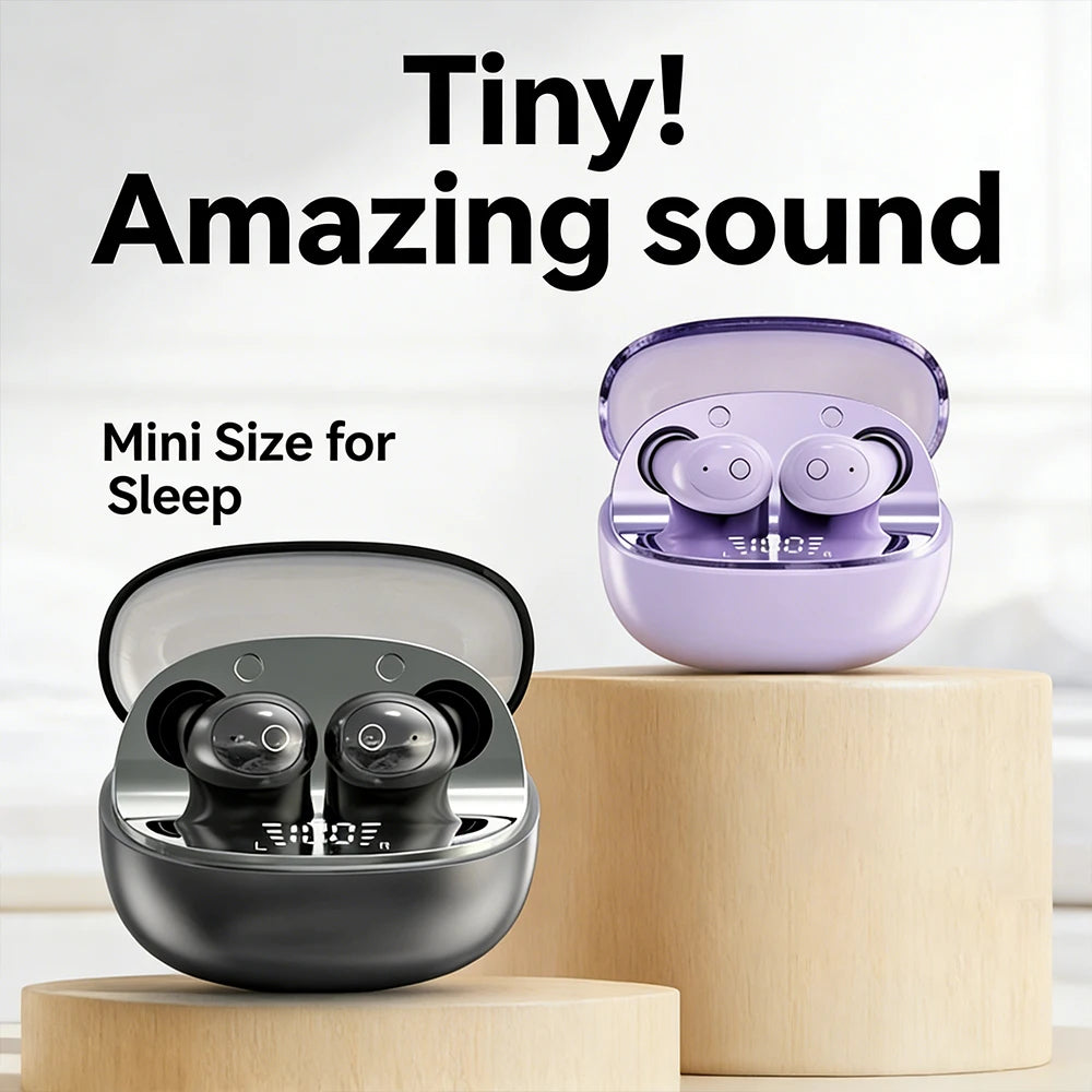 T10 Mini Bluetooth Sleep Earbuds – HiFi Stereo Wireless In-Ear Wireless Earbuds Axl