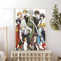 Bungou Stray Dogs Anime Poster – Self-Adhesive Wall Art Sticker Anime Wall Poster Axl z10 50x70cm No Frame