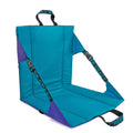 Folding Stadium Seat Chair – Padded Bleacher Cushion & Back Folding Stadium Chair Axl Peacock Blue