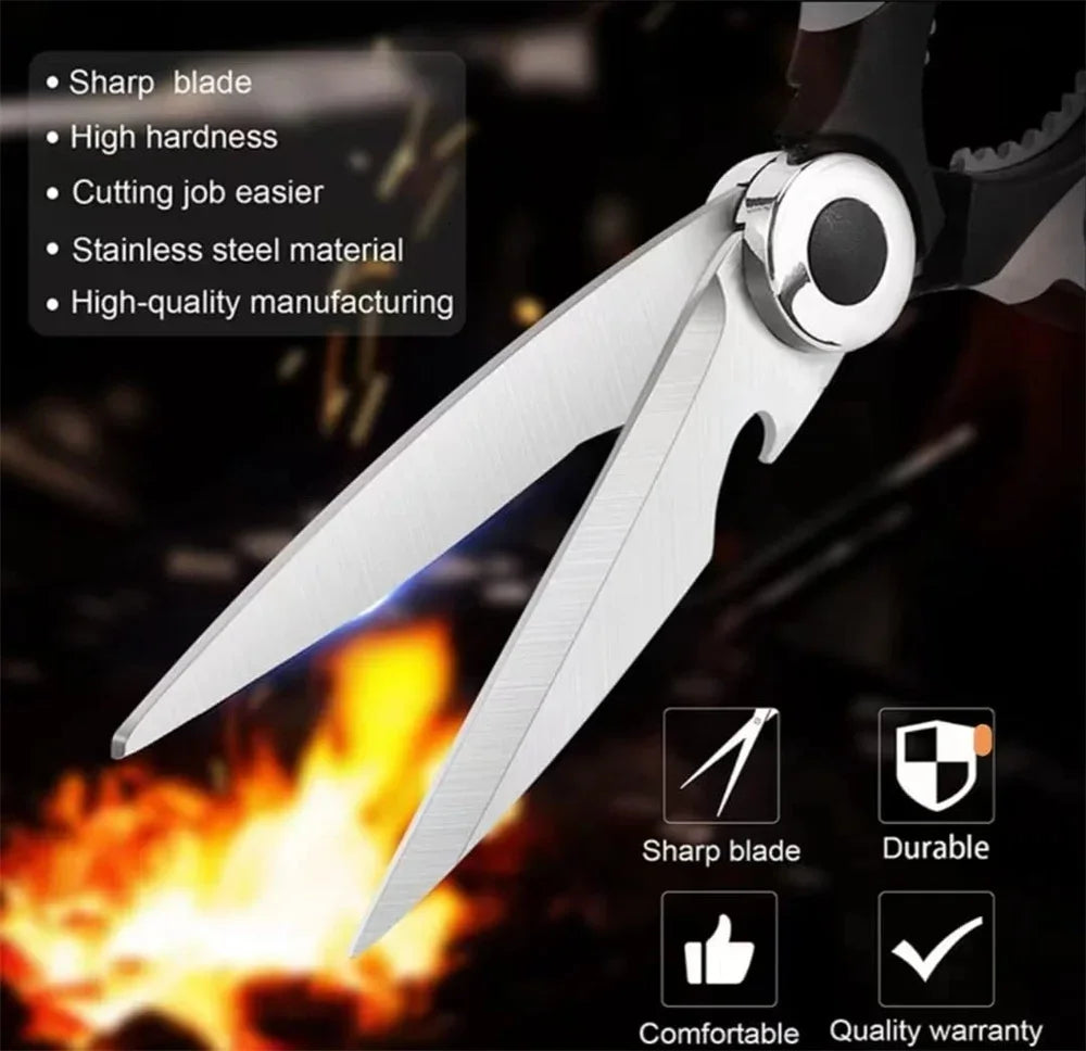 Stainless Steel Multifunctional Kitchen & BBQ Shears Kitchen Shears Axl