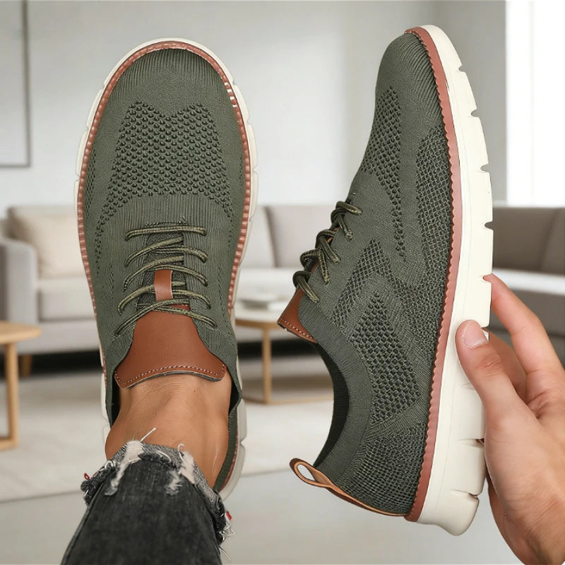 ZULIWAGN Men's Lightweight Breathable Knit Mesh Sneakers Men's Casual Sneakers Axl