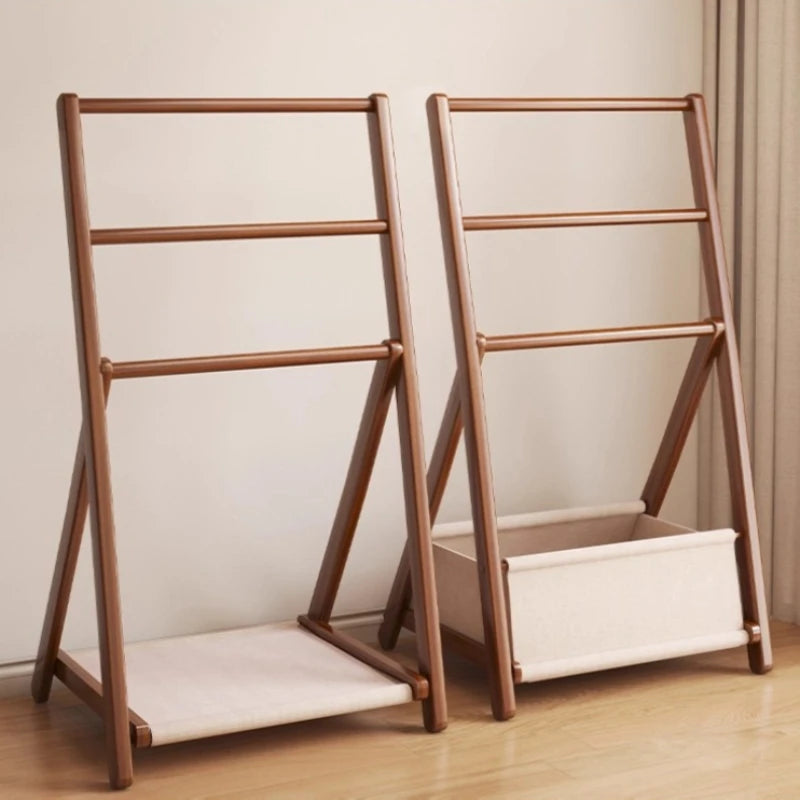 Foldable Bamboo Coat Rack – Entryway & Bedroom Clothing Shelf Bamboo Coat Rack Axl