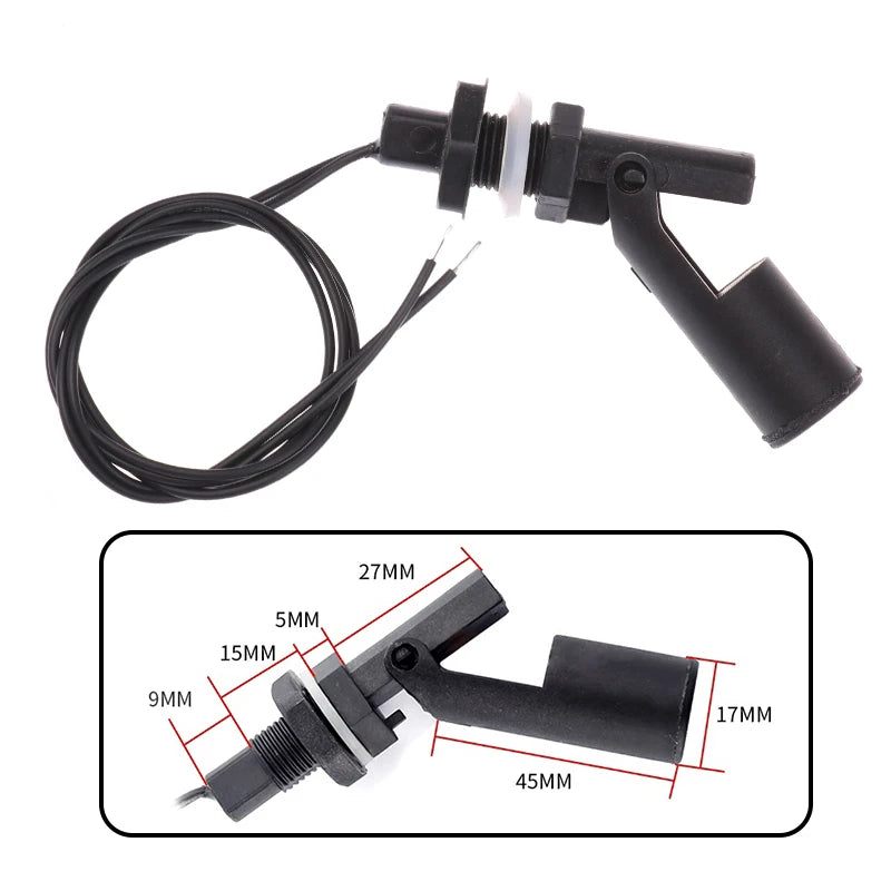 PP Plastic Ball Float Switch – 12V–110V Water Level Sensor Water Level Sensor Axl A6