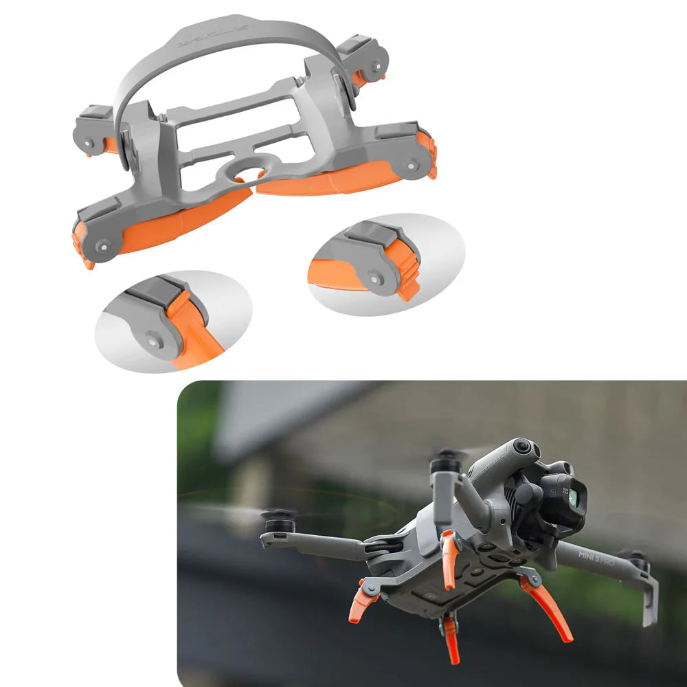 Landing Gear for DJI Mini 5 Pro – +30mm Height Boost Drone Landing Gear Axl