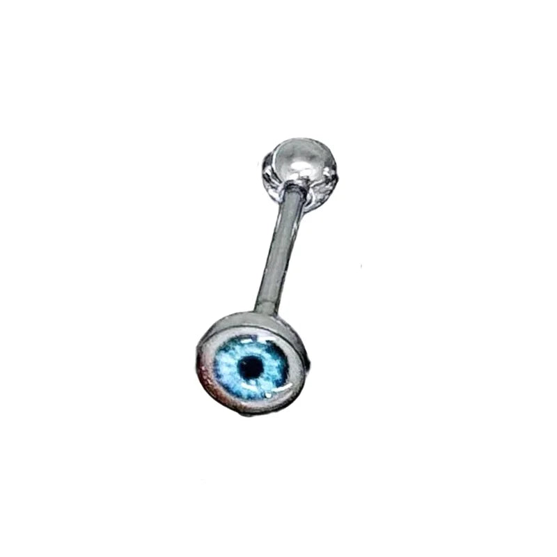 14G Stainless Steel Glow Tongue Ring Barbell | Body Jewelry Tongue Ring Barbell Axl