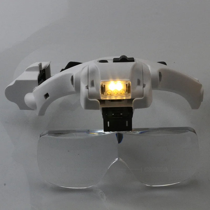 LED Magnifier Glasses 1.2X–4.5X | Jewellery & Watch Loupe LED Magnifier Glasses Axl