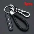 5-Pack Anti-Loss Car Keychain with Phone Number Tag Anti-Loss Keychain Axl black silvery 5pcs