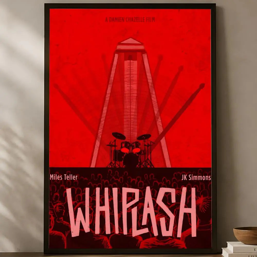 Whiplash Movie Poster – Self-Stick HD PVC Waterproof Wall Art Movie Wall Poster Axl White13 50X70cmNoframe