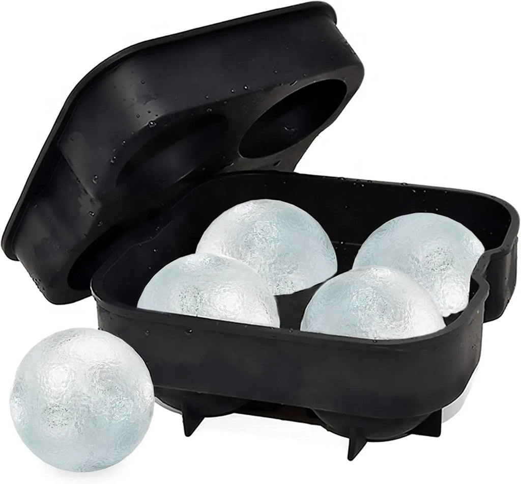 Silicone Ice Cube Tray with Lid – Ice Ball Mold for Whiskey Silicone Ice Tray Axl
